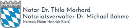 Notar Dr. Morhard und Notariatsverwalter Dr. Böhme (vormals Notar Klotz) Logo